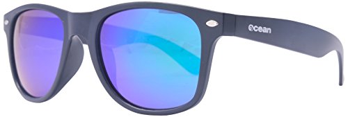 Ocean Sunglasses Beach Wayfarer - Gafas de Sol polarizadas - Montura : Negro Mate - Lentes : Verde Espejo (18202.46)