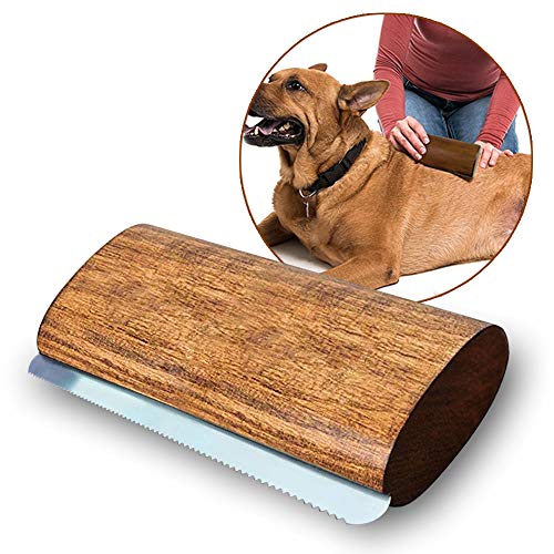 Onebarleycorn - Cepillo para Perros y caballos,cepillo profesional de madera para mascotas(5 inch)