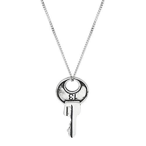 Onefeart Plata de Ley 925 Collar Colgante para Mujeres niñas Estilo Retro De clavícula Cadena Amor Significado 45CM Plata