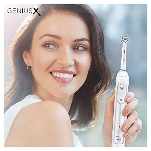 Oral-B Genius X 20000N - Cepillo de Dientes Eléctrico con Tecnología de Braun, Blanco