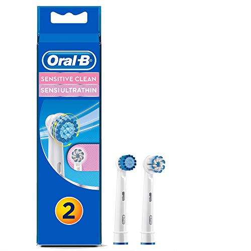 Oral-B - Pack de 2 cabezales para cepillos de dientes recargables - Sensitive Clean EBS17