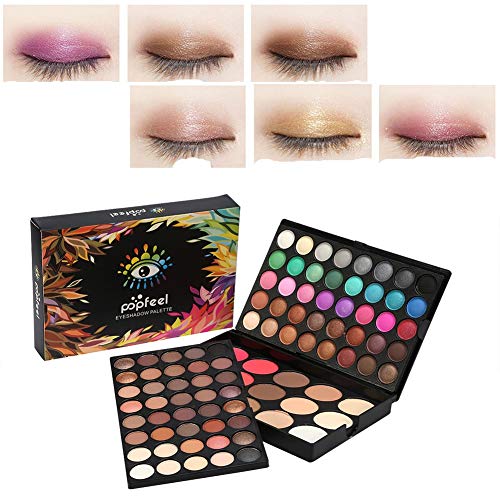 Paleta de sombra de ojos profesional de 80 colores +15 colores Colorete y corrector de maquillaje Contour Eye Powder Cosmetic Set Por filfeel