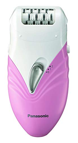 Panasonic ES-WS14-P503 - Depiladora Femenina Eléctrica Inalámbrica 2 en 1 (24 pinzas, 2 velocidades, Modo suave para pieles sensibles, Sin cable, 2 Accesorios incluidos, Compacta, Lavable), Blanco