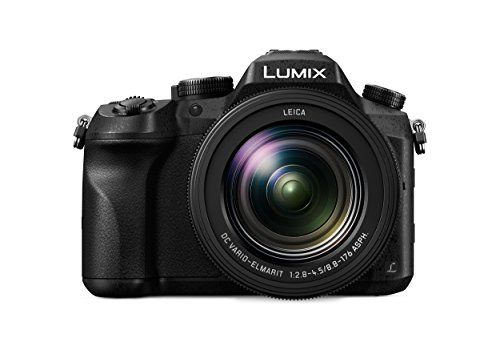 Panasonic Lumix DMC-FZ2000- Cámara digital híbrida de 20.1 MP (Zoom óptico 20x, Objetivo LEICA, Wi-Fi, Visor OLED, Grabación de Vídeo en 4K, Sensor MOS)-Color Negro