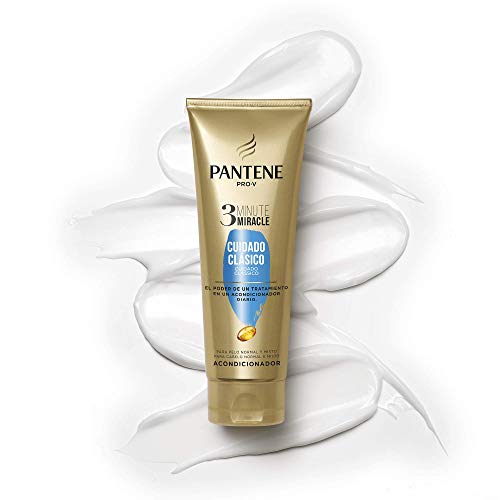 Pantene 3 Minute Miracle Cuidado Clásico Hidrata para Conseguir un Pelo de Aspecto Sano - 6 Recipientes de 200 ml - Total: 1200 ml