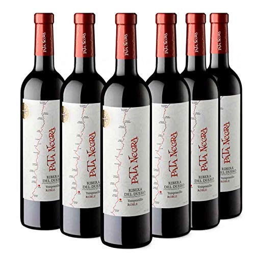 Pata Negra Roble Vino Tinto D.O Ribera del Duero - Pack de 6 Botellas x 750 ml