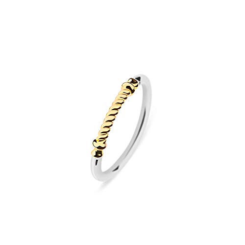 PAUL HEWITT Portside Anillo de Mujer en Acero Inoxidable - Anillo de Acero Inoxidable para Mujer, Anillo para Mujer de Oro y Plata