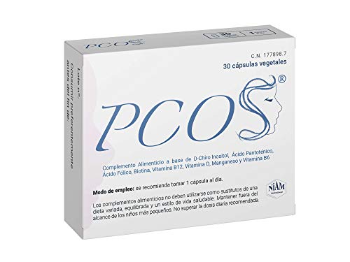 PCOS - Complemento alimenticio con D-Chiro Inositol, vitaminas y minerales - 30 cápsulas