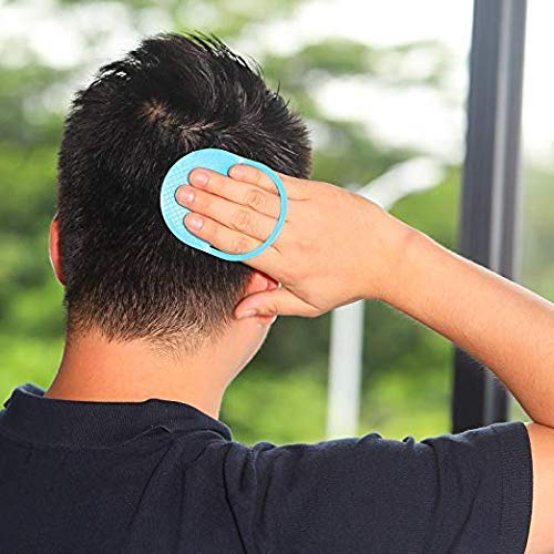 Peine de peinar redondo WhopperIndia | Químico antiestático clásico y resistente al calor para todo tipo de cabello | Peine de dientes finos y anchos para hombres y mujeres, paquete de 4, 4"