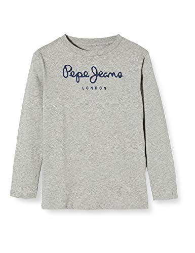 Pepe Jeans New Herman Jr Camiseta, Gris (Grey Marl 933), 11-12 años (Talla del Fabricante: 12) para Niños