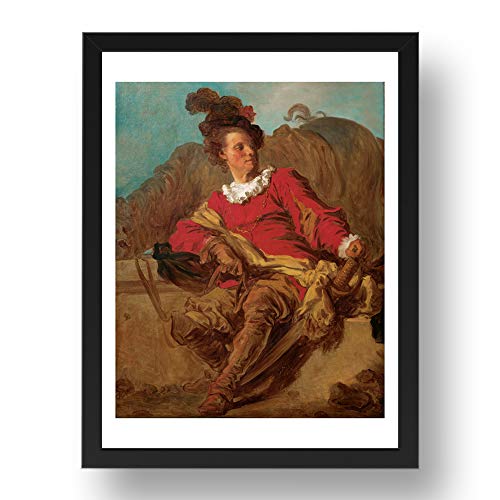 Period Prints Fragonard, Jean-Honore – (Jean-Claude Richard) Arte vintage, enmarcado A2 de reproducción impresa en marco de 61 x 43 cm