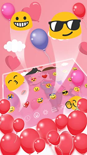 Pink Valentine Day Keyboard Theme