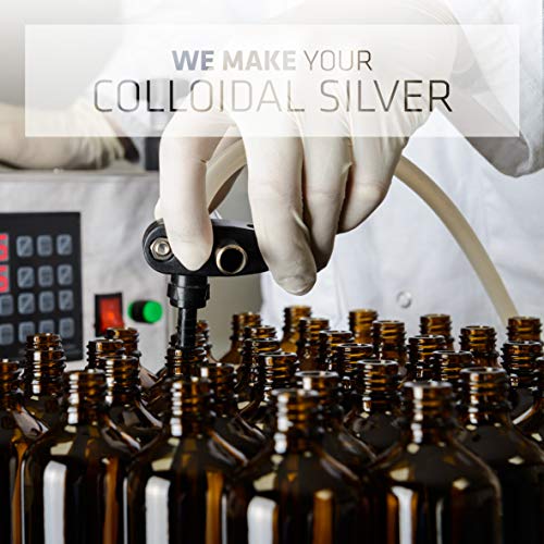 Plata Coloidal Prémium 300 ml ● 40 ppm ● Óptima Concentración, Partículas más Pequeñas, Mejores Resultados ● Certificada por Laboratorio ● Incluye Pulverizador para llenar y Ebook