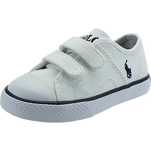 POLO RALPH LAUREN - Zapatilla con velcro blanca