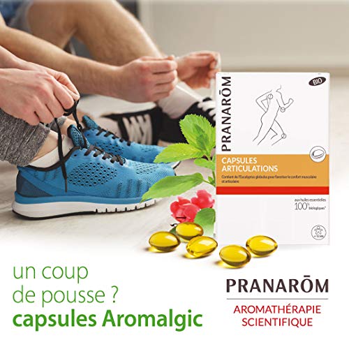 Pranarôm Aromalgic – Cápsulas articuladas orgánicas – Confort muscular y Articular – 30 cápsulas