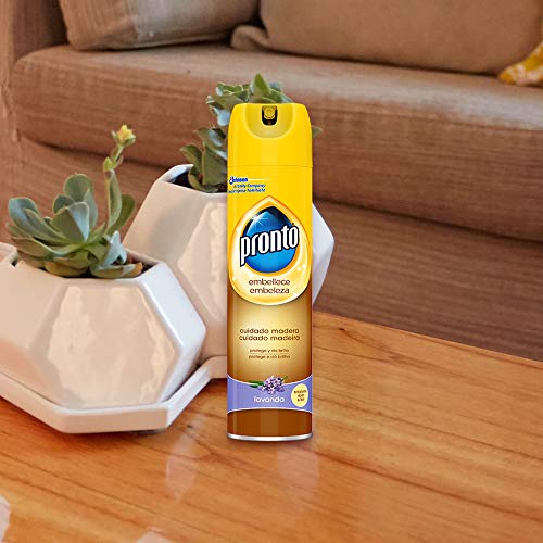 Pronto - Limpiador de Madera aroma Lavanda para muebles en spray - 300 ml [Pack de 2]