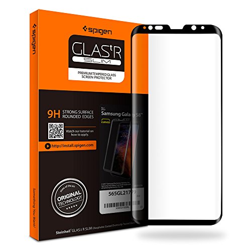 Protector de Pantalla para Samsung Galaxy S8, Caso amistoso,3D Cobertura Completa, Cristal Templado Protector de Pantalla Galaxy S8, Alta Definicion, Samsung Galaxy S8 Cristal Protector (565GL21779)