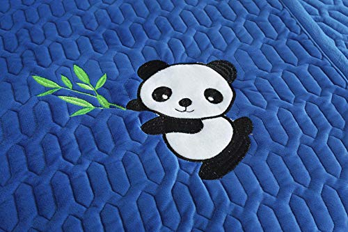 Protector de Sofá,protector de sofa,Protector de sofá de terciopelo de cristal animal,funda de sofá súper suave de invierno,fundas de sofá con patrón de panda,protector de sofá de tela / cuero-zafir