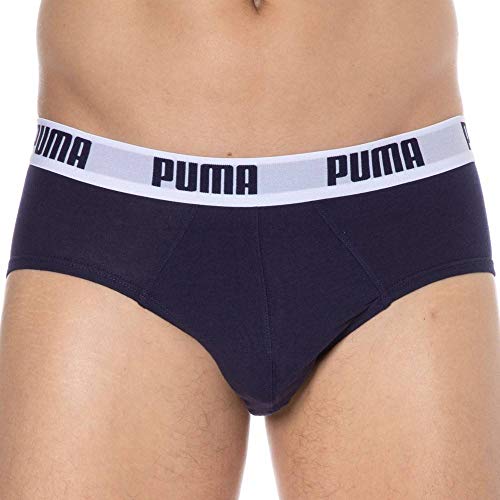 Puma Basic Brief 2P - Calzoncillos para hombre, color azul, talla M