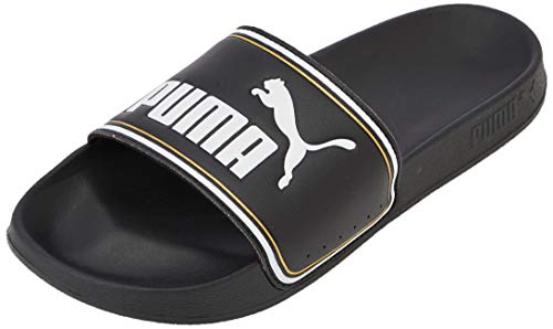 PUMA Leadcat FTR, Sandalias deslizantes Unisex-Adulto, Negro Black Team Gold White, 43 EU