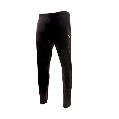 PUMA Pantalones De Entrenamiento Valencia Caballo Dar, Blanco Negro, M para Hombre