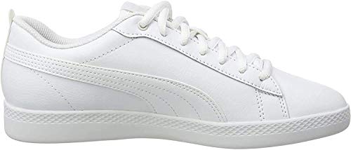 PUMA Smash WNS V2 L, Zapatillas para Mujer, Blanco White White, 36 EU