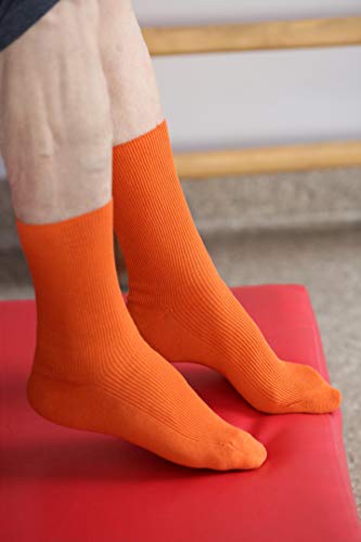 Rainbow Socks - Hombre Mujer Calcetines Diabéticos Sin Elasticos - 8 Pares - Colores Brillantes - Talla 36-38