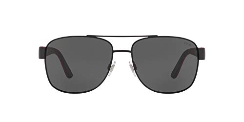 Ralph Lauren POLO 0PH3122 Gafas de sol, Matte Black, 59 para Hombre