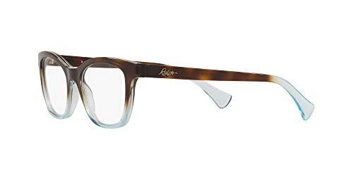 Ralph Lauren RALPH BY 0RA7101 Monturas de gafas, Top Dark Havana On Azure Trasp, 53 para Mujer