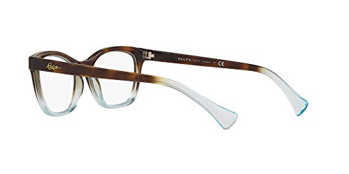 Ralph Lauren RALPH BY 0RA7101 Monturas de gafas, Top Dark Havana On Azure Trasp, 53 para Mujer