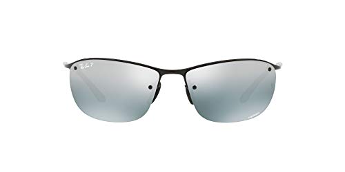 Ray-Ban 0Rb3542 Gafas de sol, Shiny Black, 63 para Hombre