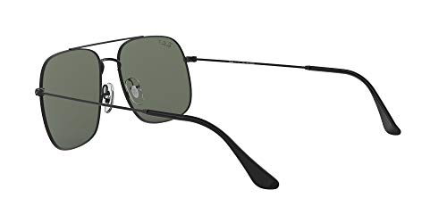 Ray-Ban 0RB3595 Gafas de sol, Rubber Black, 59 Unisex