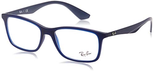 Ray-Ban 0rx 7047 5450 56 Monturas de gafas, Matte Trasp Blue, Hombre