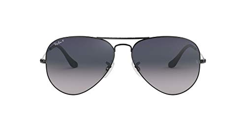 Ray-Ban Aviator Gafas de sol, Gunmetal, 62 para Hombre