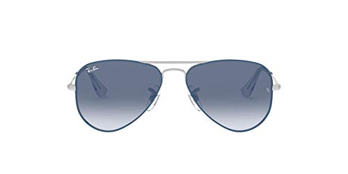 Ray-Ban JUNIOR 0RJ9506S Gafas de sol, Silver On Top Light Blue, 50 Unisex