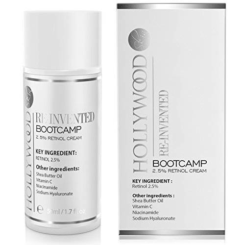 RE-INVENTED Bootcamp Retinol 2.5% (2.5 veces más FUERTE) con Vitaminas A, C y B3. Crema antiedad científicamente probada – 50ml