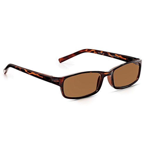 Read Optics: Gafas de Sol (+2.5 Dioptrías) para Lectura de Hombre/Mujer- Lentes Marrones Rayguard™ Protección UV-400 Y Antireflejos Graduadas hasta +3.5 - Resistentes/Marco Tortoise de Policarbonato