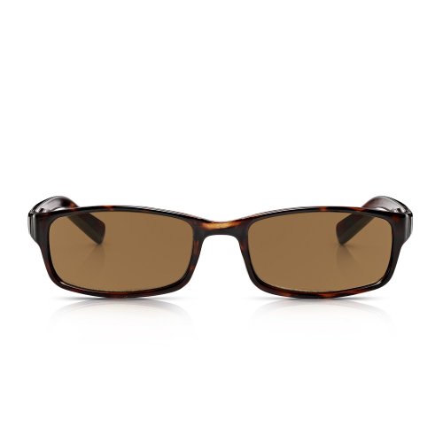 Read Optics: Gafas de Sol (+2.5 Dioptrías) para Lectura de Hombre/Mujer- Lentes Marrones Rayguard™ Protección UV-400 Y Antireflejos Graduadas hasta +3.5 - Resistentes/Marco Tortoise de Policarbonato