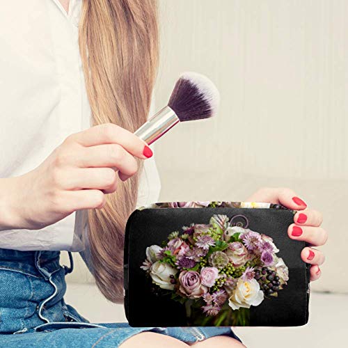 Real Shot Flowers - Bolsa de maquillaje multifuncional para cosméticos