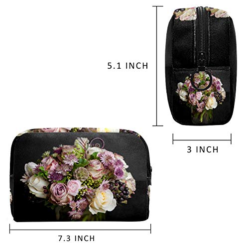 Real Shot Flowers - Bolsa de maquillaje multifuncional para cosméticos