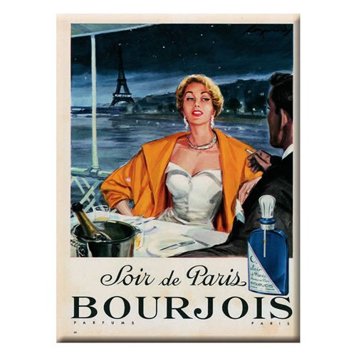 Recuerdos de Francia – 'Bourjois' Retro Tarjeta de Metal 8.27 "x 5.90"