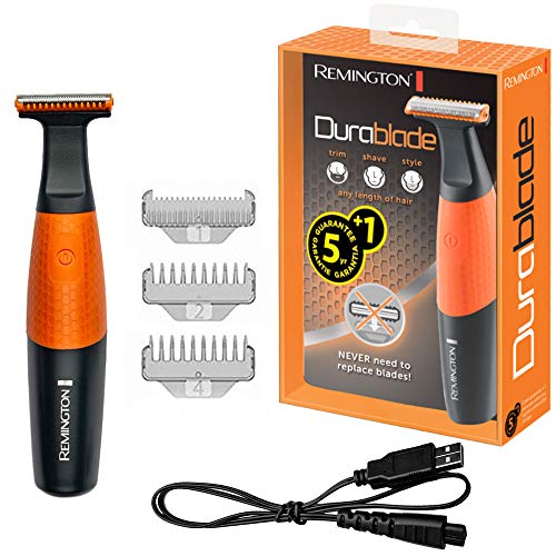 Remington MB010 Durablade - Barbero, sin substituir cuchillas, 100% resistente al agua, peines para barba corta de 1, 2, 4 y 6 mm