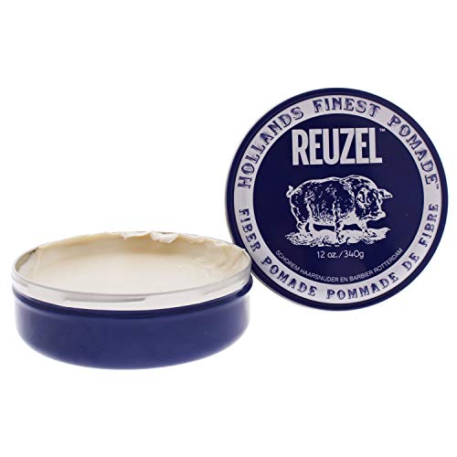 Reuzel Fiber Water Soluble Pomada para hombre – Firm, Pliable Long Lasting Hold – no se pega – Low Shine – Vanilla Mint Scent, 340 g