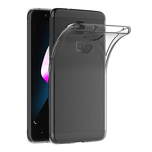 REY Funda Carcasa Gel Transparente para BQ AQUARIS V/VS, Ultra Fina 0,33mm, Silicona TPU de Alta Resistencia y Flexibilidad