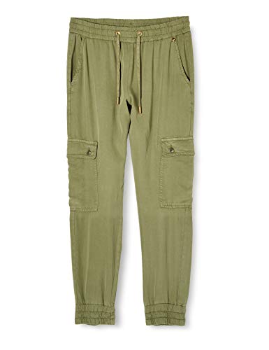 rich&royal Pants Pantalón, Verde (Safari Green 454), 44 para Mujer