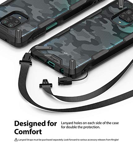 Ringke Fusion-X Diseñado para Funda Xiaomi Redmi Note 9 Pro (2020), Carcasa Redmi Note 9S, Parachoque Resistente Impactos Funda Redmi Note 9S / Redmi Note 9 Pro (6.67 Pulgadas) - Camo Black