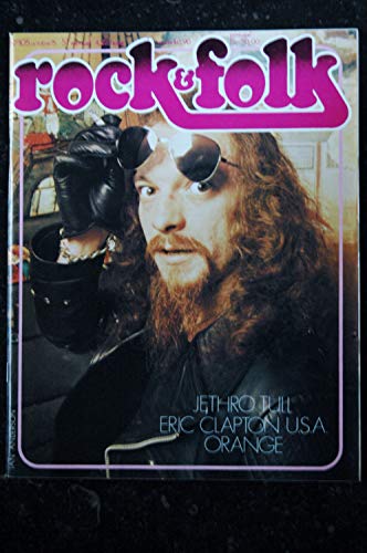 ROCK & FOLK 105 OCTOBRE 1975 COVER IAN ANDERSON JETHRO TULL ERIC CLAPTON ORANGE