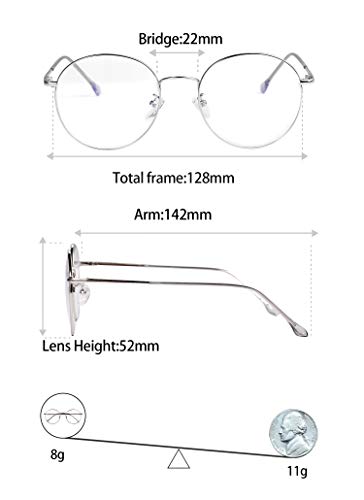 ROSA&ROSE Gafas para Ordenador Anti luz Azul - Gafas con Filtro de luz Azul bloqueo de luz azul Evita la Fatiga Ocular para Hombre y Mujer