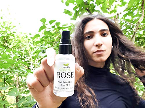 ROSE - 100% Agua de Rosas Pura, Natural, Sin Conservantes, Tónico Facial Sin Aditivos, Body Mist, Spray para la Ropa. Aromaterapia para Cara, Cabello, Cuerpo y Mente.