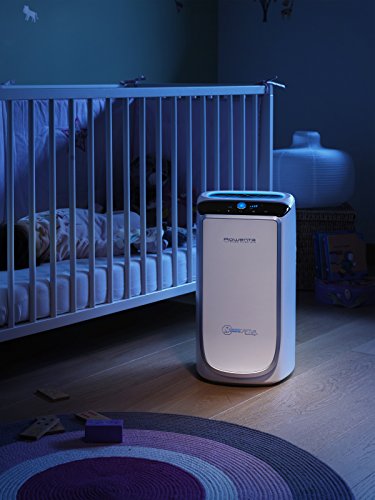 Rowenta PU4020 Intense Pure Air - Purificador de aire, hasta 60 m² con sensores del nivel de contaminación, 4 niveles de filtración y tecnología NanoCaptur para sustancias contaminantes, 45 dB